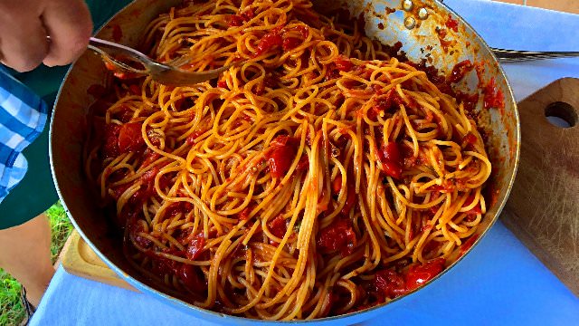 Spaghetti - An Italian tradition gets a local spin with an Amalfi Coast version of this popular dish 